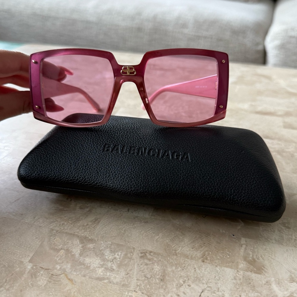Pink authentic Balenciaga sunglasses